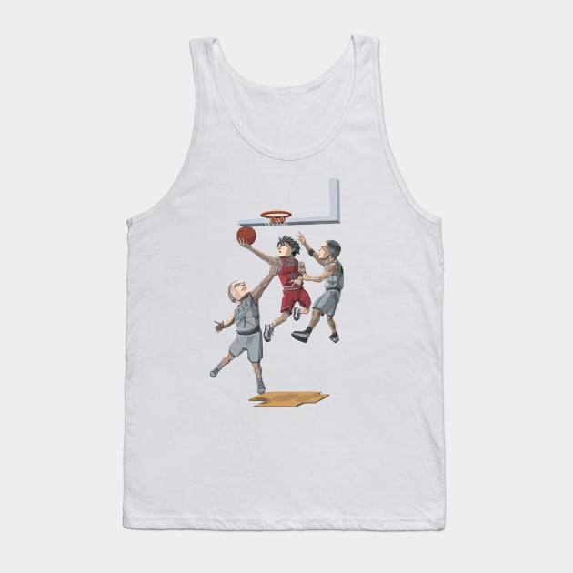 #11 Kaede Rukawa Tank Top by donisalmostagenius